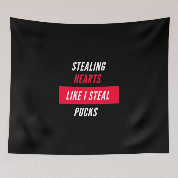 Item preview, Stealing Hearts Like I Steal Pucks Essential T-Shirt designed and sold by angelaelilx.