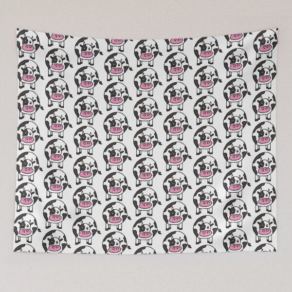 Item preview, Round Spotted Black and White Cow designed and sold by MimiJaneCo.