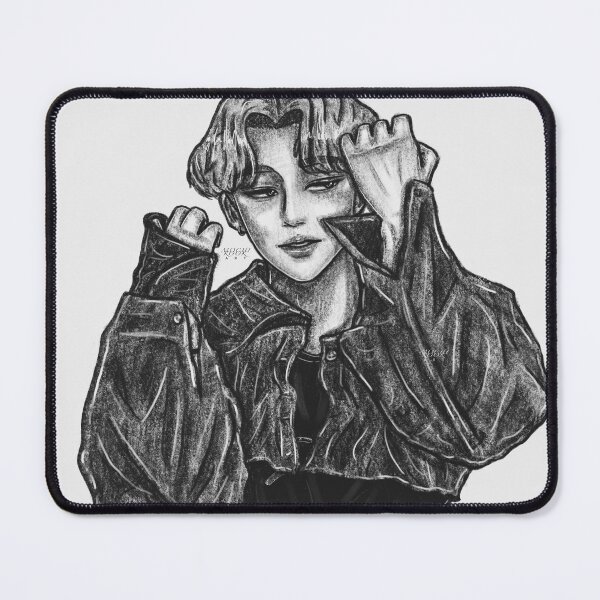 Item preview, Ateez San - Fireworks Sketch designed and sold by mochi.kook.art.