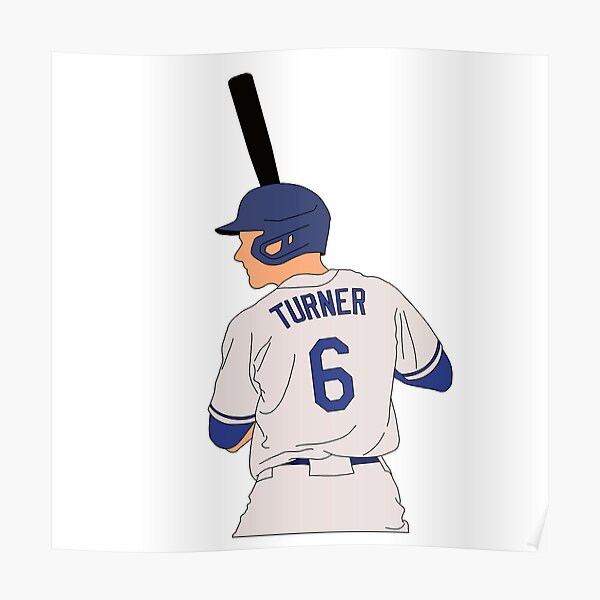 Trea Turner Los Angeles Dodgers canvas, Trea Turner wall art, Los