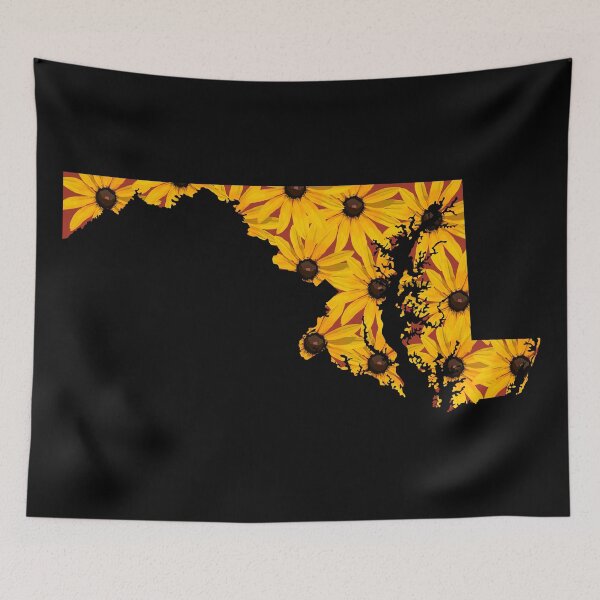 Item preview, Maryland: Black-Eyed Susans (Red) designed and sold by Zia Frazier.