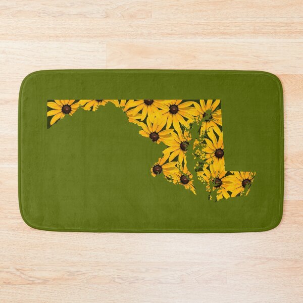 Item preview, Maryland: Black-Eyed Susans (Green) designed and sold by Zia Frazier.