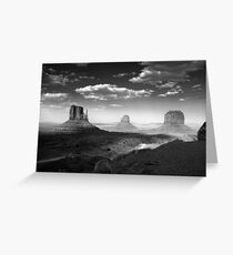 Monument Valley in Black & White Greeting Card