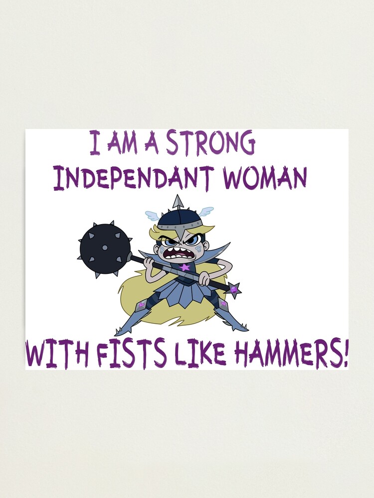 Lamina Fotografica Star Butterfly Es Una Mujer Independiente De Lunaharker Redbubble