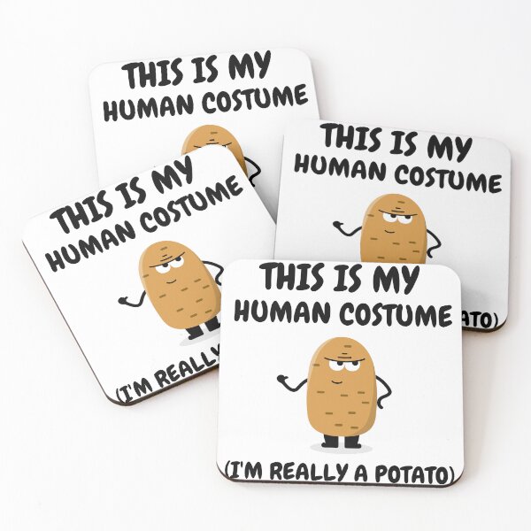Item preview, This Is My Human Costume I'm Really A Potato Funny Halloween designed and sold by ChristYoung90.