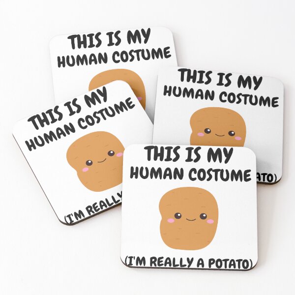 Item preview, This Is My Human Costume I'm Really A Potato Funny Halloween designed and sold by ChristYoung90.