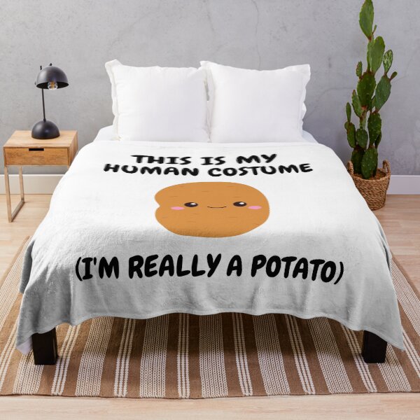 Item preview, This Is My Human Costume I'm Really A Potato Funny Halloween designed and sold by ChristYoung90.