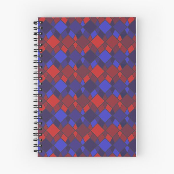 Aperçu de l'œuvre Motif géométrique bleu-rouge créée et vendue par PinniPetal.