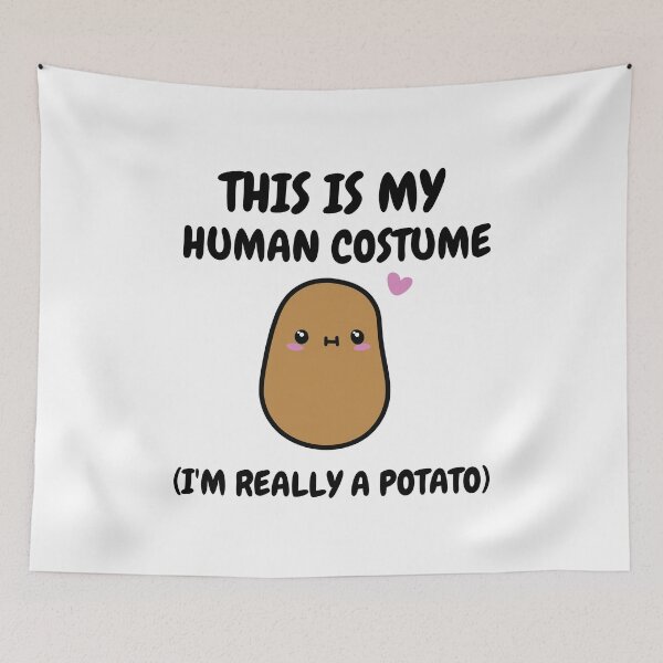 Item preview, Funny Halloween This Is My Human Costume I'm Really A Potato designed and sold by ChristYoung90.