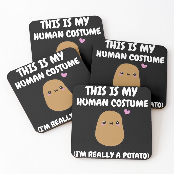 Item preview, Funny Halloween This Is My Human Costume I'm Really A Potato designed and sold by ChristYoung90.