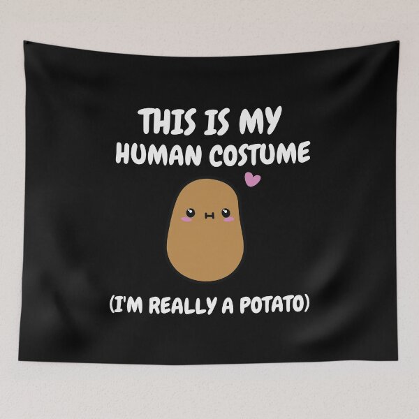 Item preview, Funny Halloween This Is My Human Costume I'm Really A Potato designed and sold by ChristYoung90.