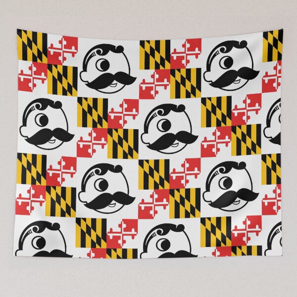 Item preview, Baltimore Maryland Icon Mustache Pattern designed and sold by Draculaura2009.