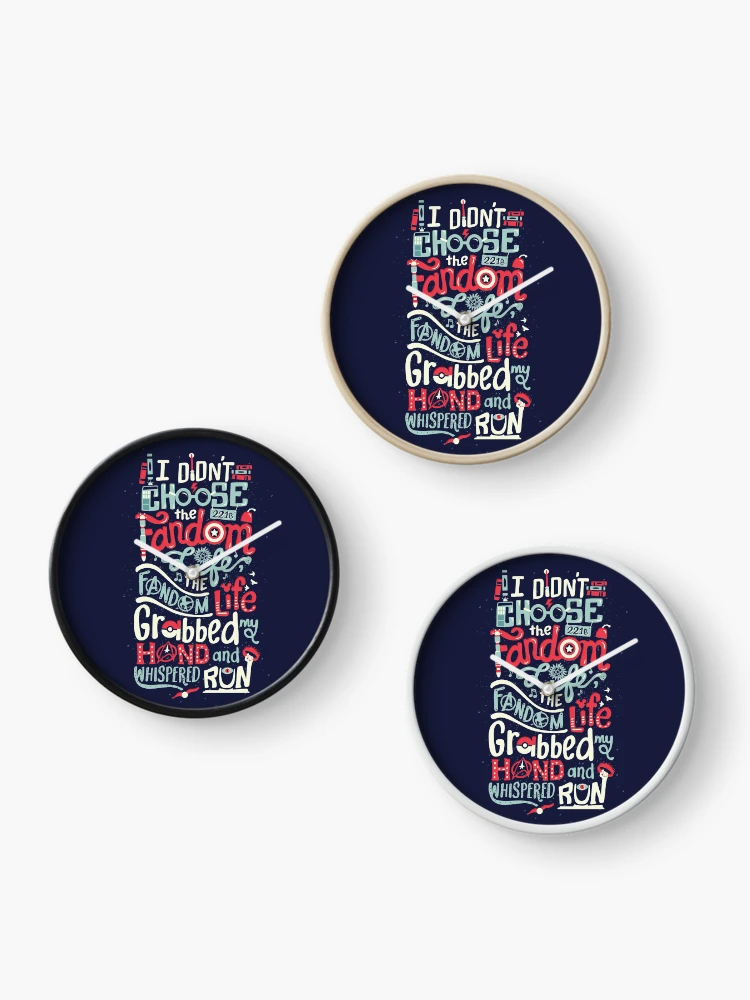 Thumbnail 3 of 4, Clock, Fandom Life designed and sold by Risa Rodil.