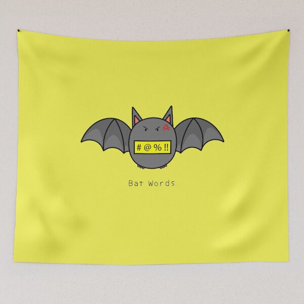 Item preview, bat words designed and sold by wordspotrayal.