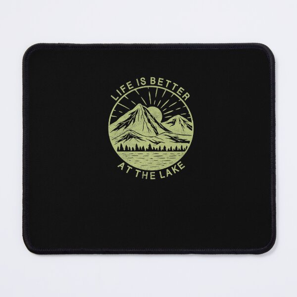 Item preview, Life Is Better At The Lake Nature Mountains Trees Outdoor Premium designed and sold by IsabellaUphaus.