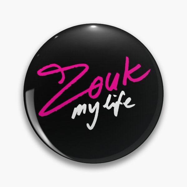 Item preview, Zouk my Life - T-shirt - graphictext in pink and white designed and sold by Selena Moon.