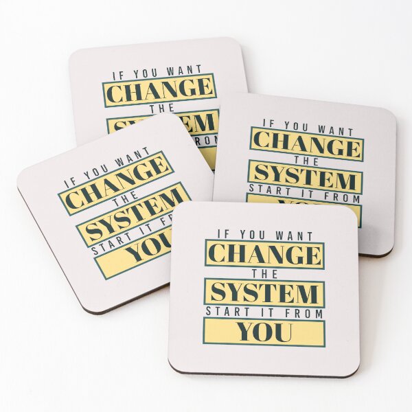 Item preview, If You Want Change The System Start It From You Motivation designed and sold by RiyonArts.