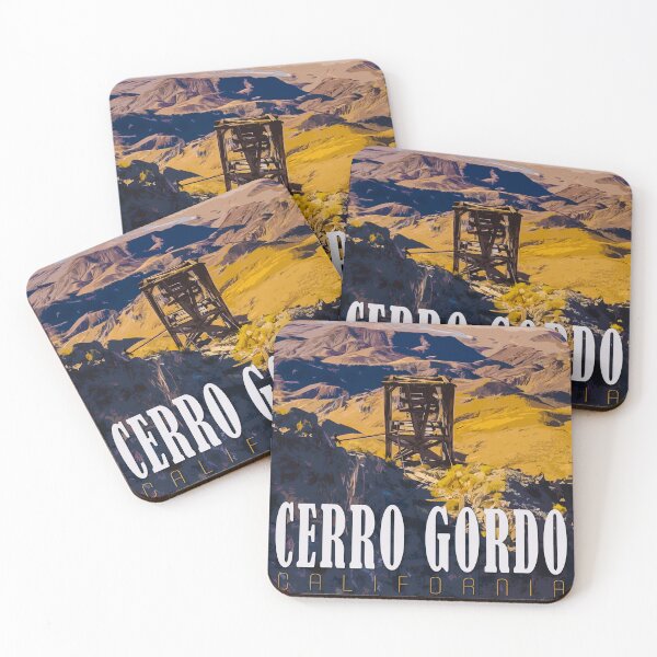 Item preview, Cerro Gordo Mines Travel Poster designed and sold by SJMexplores.