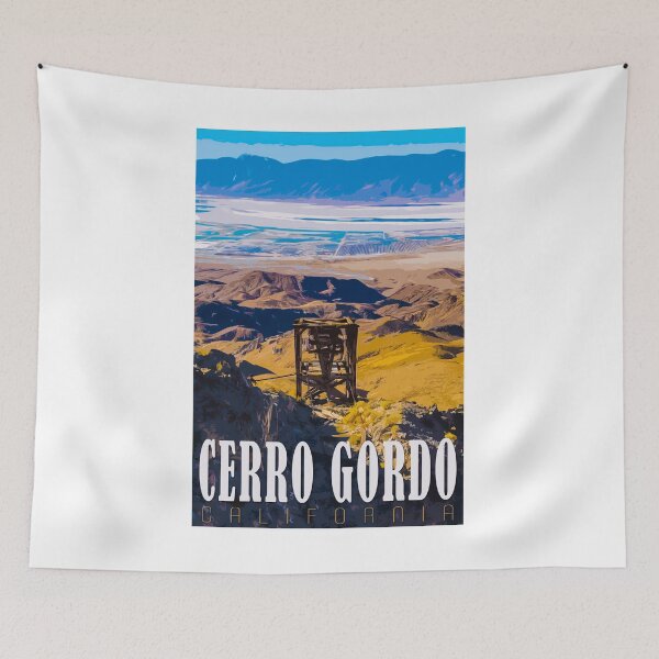 Item preview, Cerro Gordo Mines Travel Poster designed and sold by SJMexplores.