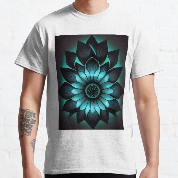 Item preview, Dark Blue Glowing Floral Mandala designed and sold by Visual-artist24.