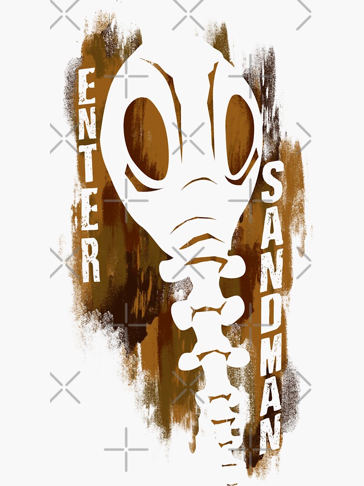 "Enter Sandman" Sticker for Sale by graffd02 | Redbubble
