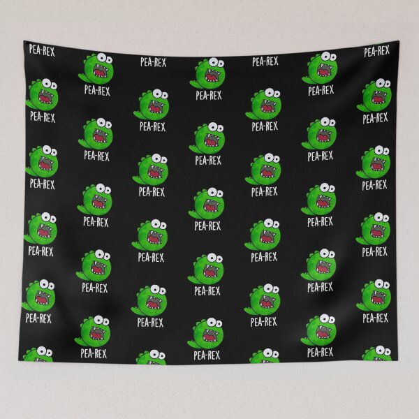 Item preview, Pea Rex TRex Funny Dinosaur Puns (Dark BG) designed and sold by punnybone.
