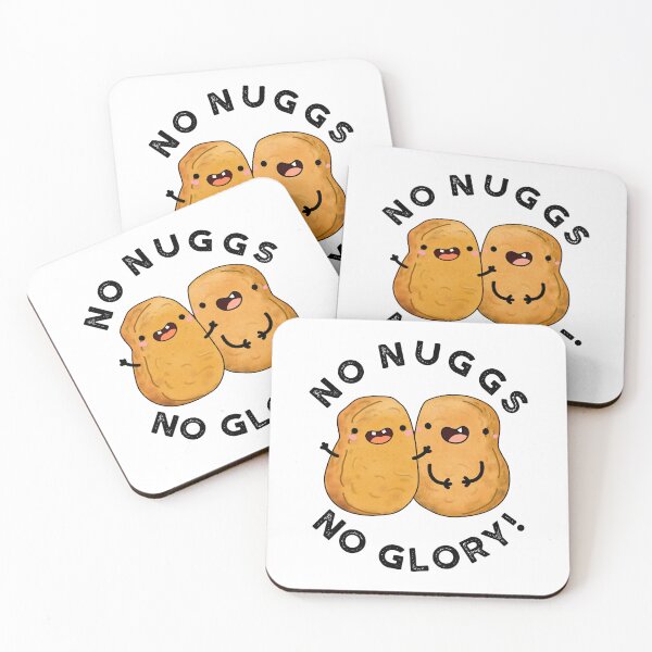 Item preview, No Nuggs No Glory Funny Nuggets Puns  designed and sold by punnybone.