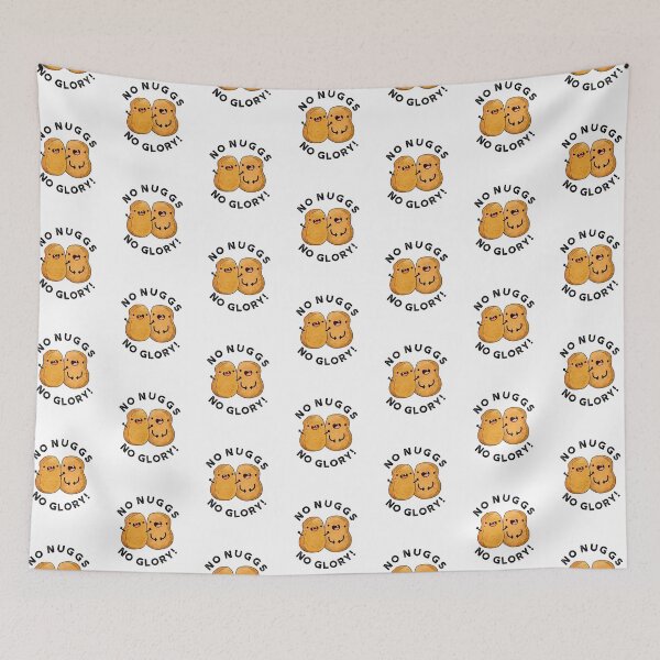 Item preview, No Nuggs No Glory Funny Nuggets Puns  designed and sold by punnybone.