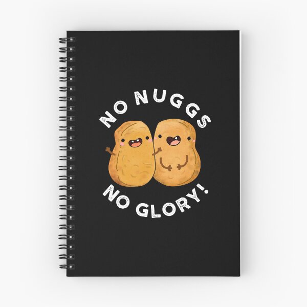 Item preview, No Nuggs No Glory Funny Nuggets Puns (Dark BG) designed and sold by punnybone.