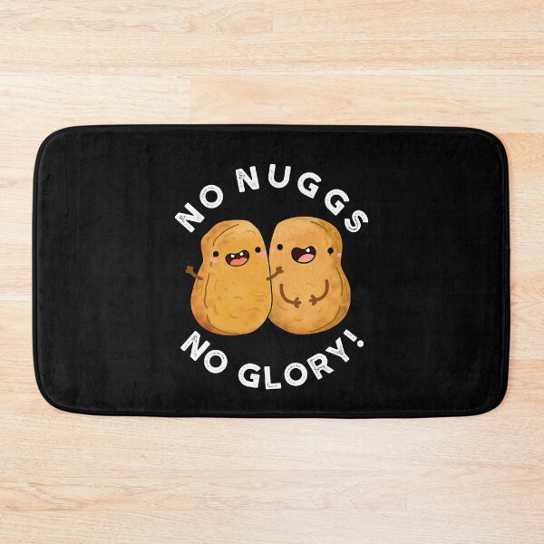 Item preview, No Nuggs No Glory Funny Nuggets Puns (Dark BG) designed and sold by punnybone.