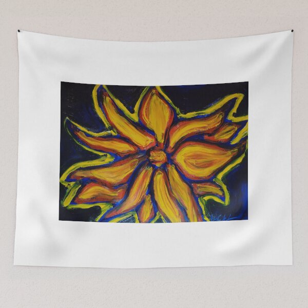 Item preview, Crazy Flower Finger Painted MKART designed and sold by MKinnamanArt.