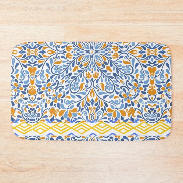 Item preview, Greek blue & white tile seamless design designed and sold by PalomaHealing24.