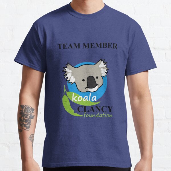 Koala Clancy Foundation Team Member - black text Classic T-Shirt