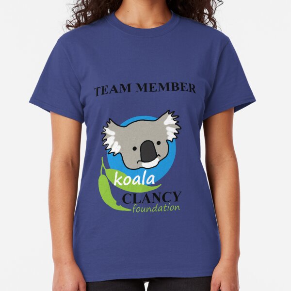 Koala Clancy Foundation Team Member - black text Classic T-Shirt