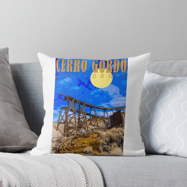 Item preview, Cerro Gordo Mines Vintage Travel Poster designed and sold by SJMexplores.
