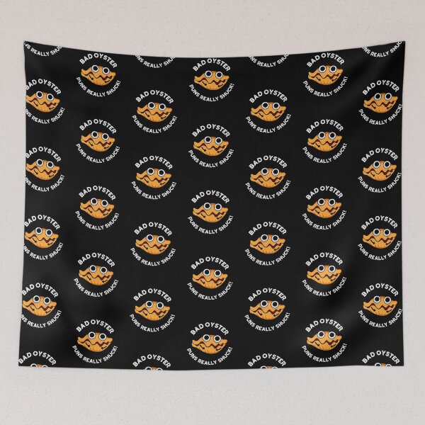 Item preview, Bad Oyster Puns Really Shuck Funny Food Puns (Dark BG) designed and sold by punnybone.