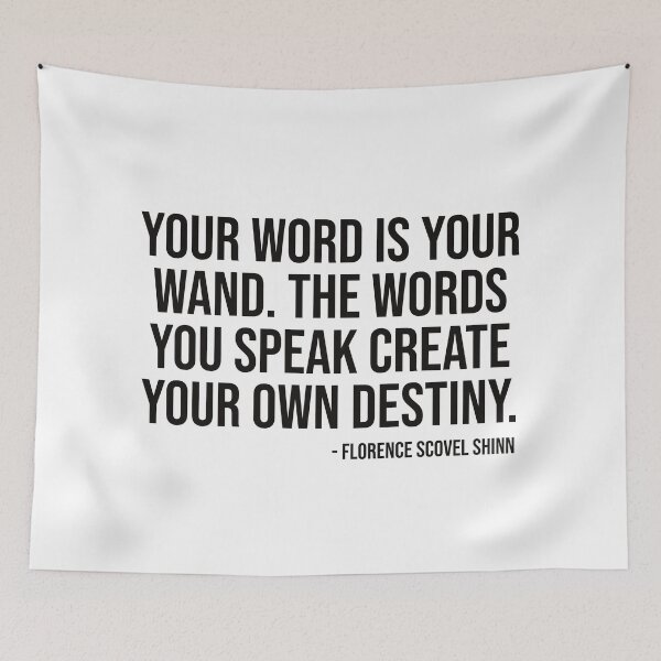 Item preview, YOUR WORD IS YOUR WAND, Florence Scovel Shinn designed and sold by Logic72.