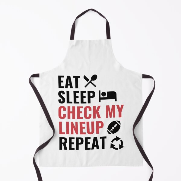 Item preview, Eat Sleep Check My Lineup Repeat - Funny Football Quotes designed and sold by chetan786.