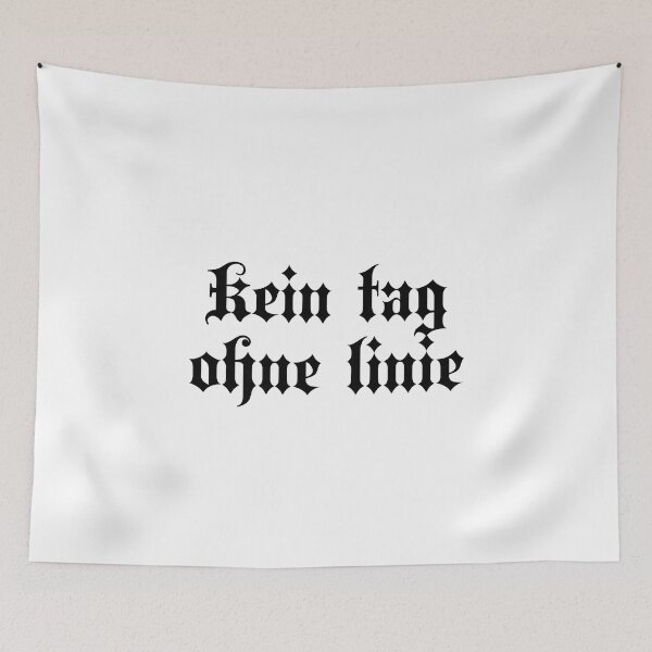 Item preview, Kein Tag Ohne Linie - Not A Day Without A Line - German Language designed and sold by JourneyCreative.