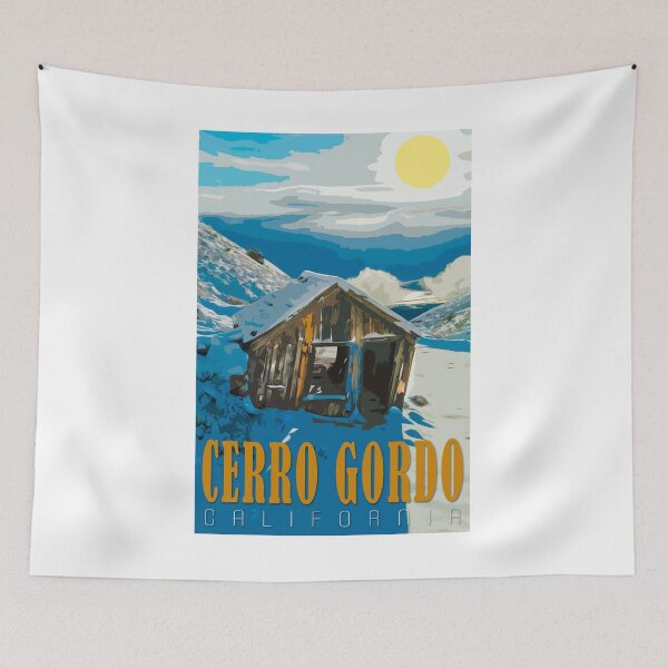Item preview, Cerro Gordo Ghost Town Travel Poster designed and sold by SJMexplores.