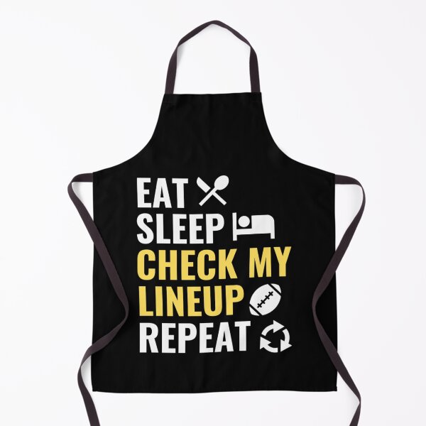 Item preview, Eat Sleep Check My Lineup Repeat - Funny Football Quotes designed and sold by chetan786.
