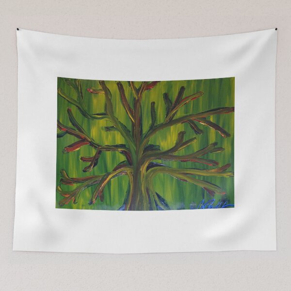 Item preview, Cool Tree Finger Painted MKART designed and sold by MKinnamanArt.