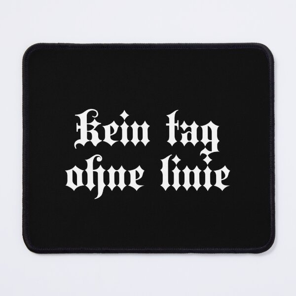 Item preview, Kein Tag Ohne Linie - Not A Day Without A Line - German Phrases - Writing designed and sold by JourneyCreative.