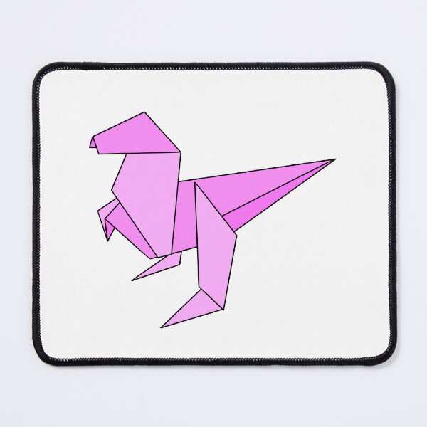 Item preview, Pink origami dinosaur  designed and sold by CalliesArt.