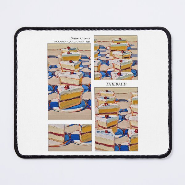 Item preview, Wayne Thiebaud vintage painting boston cremes designed and sold by MalignWineArt.