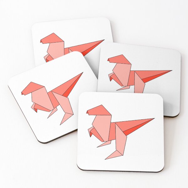 Item preview, Red origami dinosaur  designed and sold by CalliesArt.