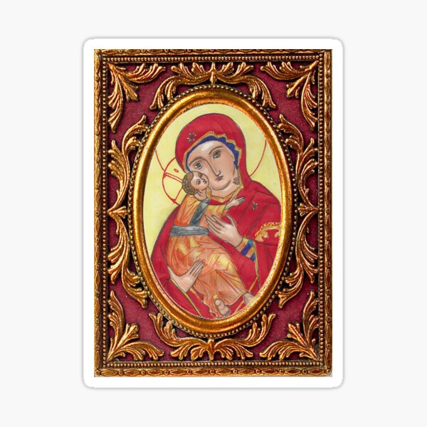 Icon of the Virgin Mary Sticker