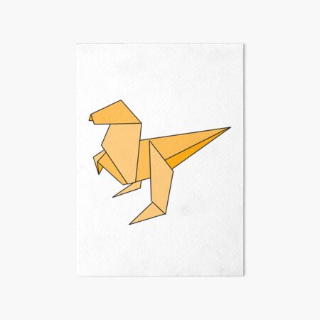 Minimalist tattoo boho origami paper duck Vector Image