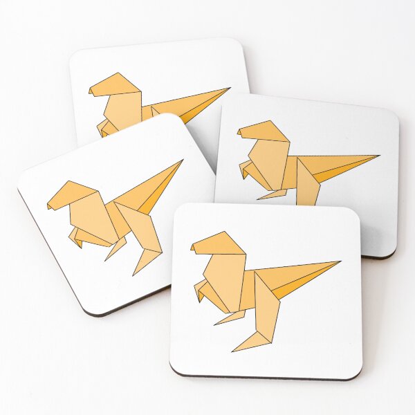 Item preview, Orange origami dinosaur  designed and sold by CalliesArt.