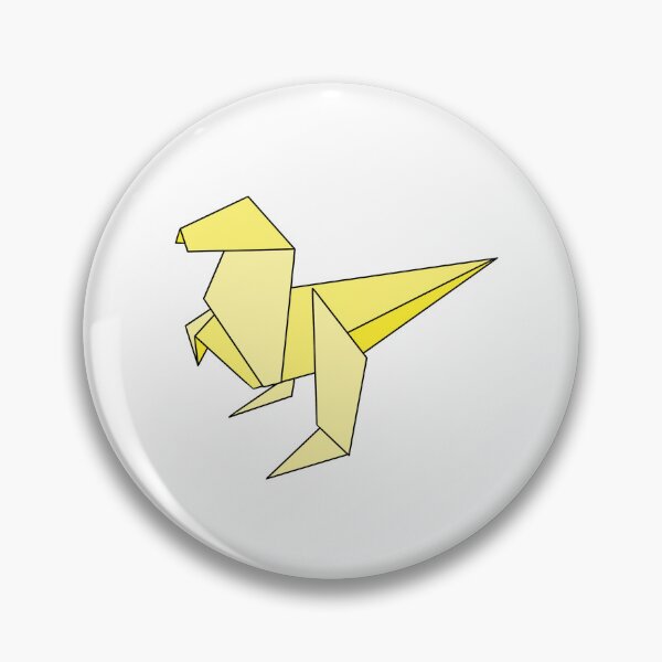 Item preview, Yellow origami dinosaur  designed and sold by CalliesArt.